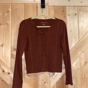 American Eagle Button Up Top Medium
